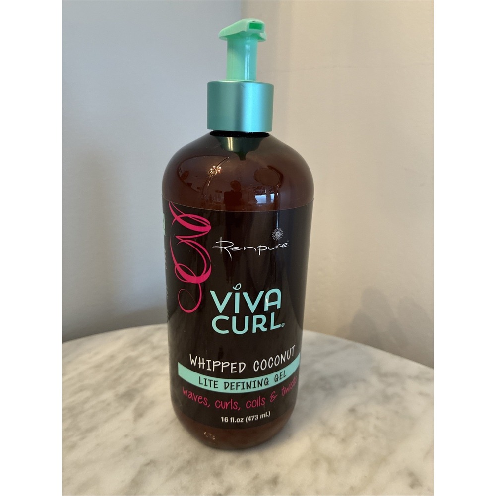 HTF Renpure Viva Curl Whipped Coconut Defining Hair GEL Discontinued Waves Coils